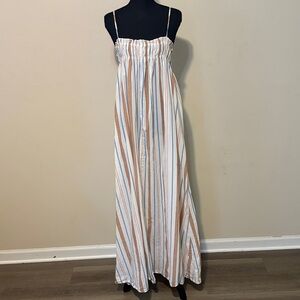 Striped Maxi Dress. Very long, tall girl friendly. 60”L from shoulder to hem.